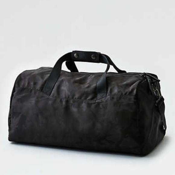 black camo gym bag
